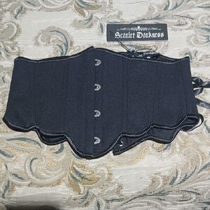 Renaissance Scarlet Darkness Black Corset Belt